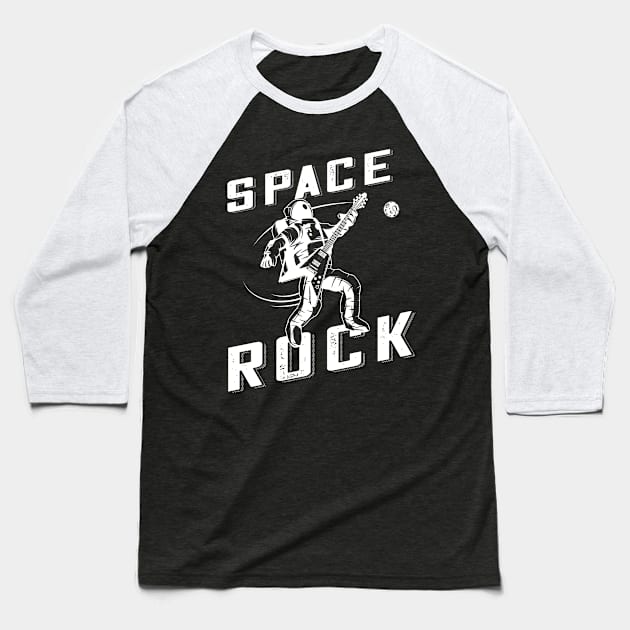 Space Rock Baseball T-Shirt by Jitterfly